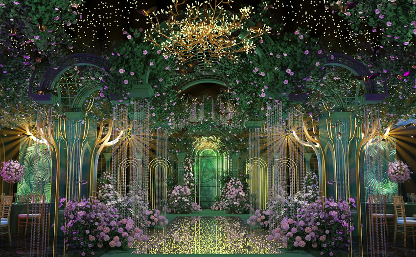 双河奇妙森林婚礼堂效果展示